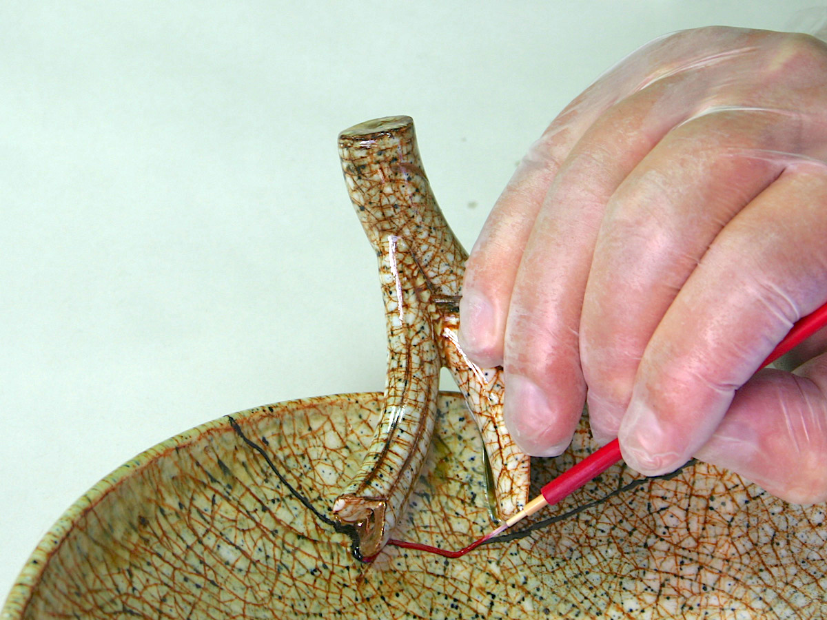 Vorbereitung des Goldauftrages