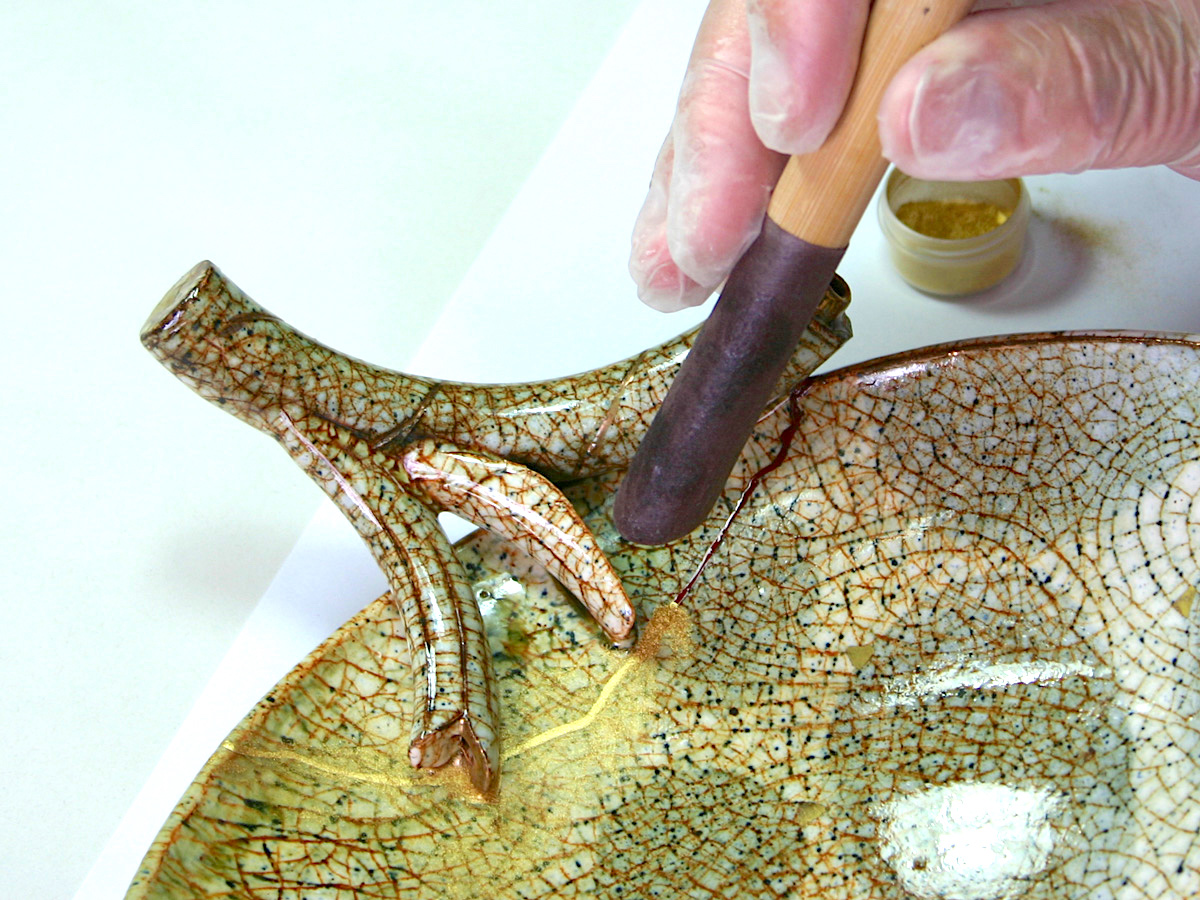 Goldauftrag mit Streuröhrchen