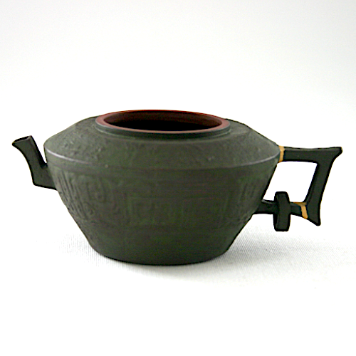 Teekanne, Steinzeug Kintsugi